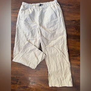 Women's Casual Cream Cropped Pants